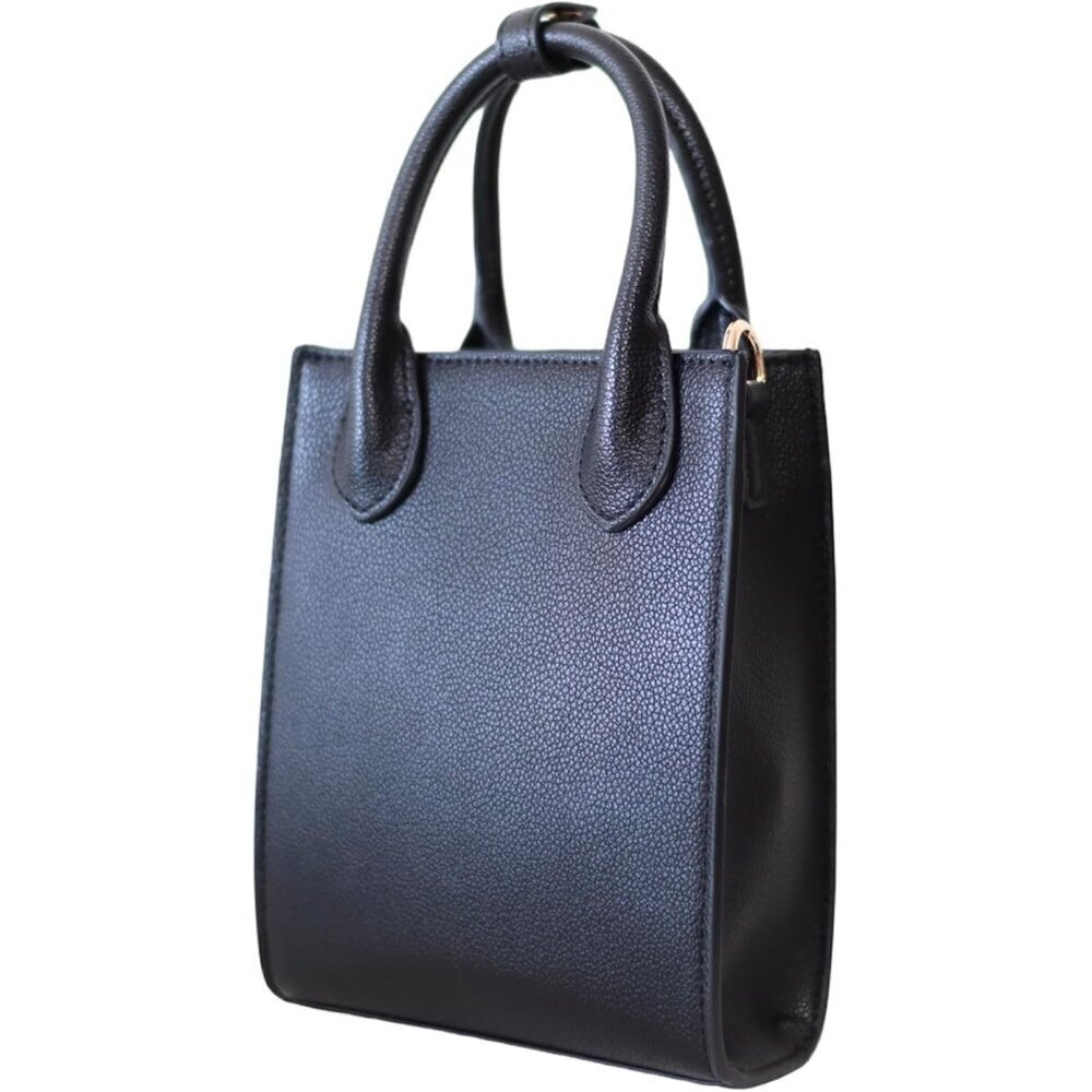 Mini Tote Crossbody Bag Vegan Leather Compact Purse for Women Girls